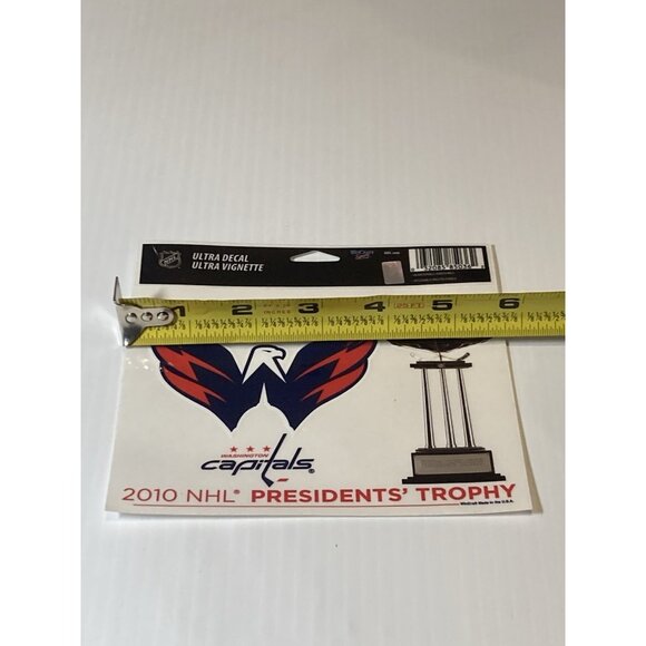 Washington Capitals Hockey NHL Decal Sticker Wincraft 2010 Presidents Trophy - Picture 2 of 2